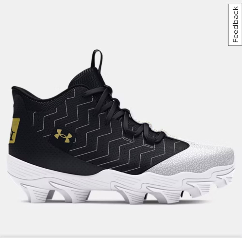 Under Armour Boys' Black Baseball Cleats-size 13 (no box)